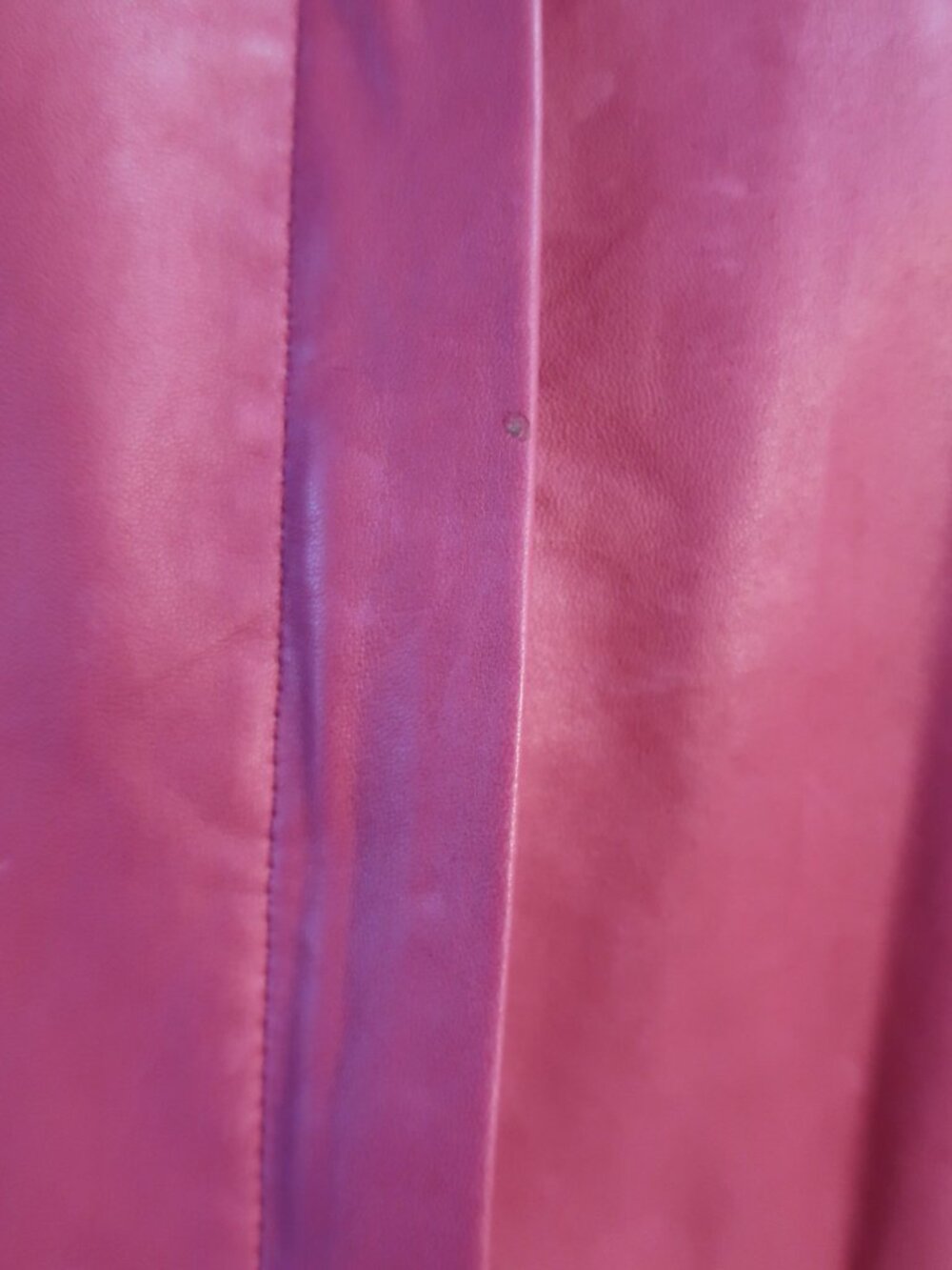 Womens Ralph Lauren Golf Raspberry-Pink Color Leather Jacket S - Picture 11 of 14